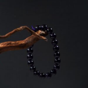 💜 "Midnight Violet" Crystal Bracelet 💜 10mm Deep Uruguayan Amethyst - 图片 1