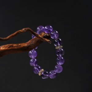 💜 "Celestial Lavender" Crystal Bracelet 💎 14mm Rare Lavender Amethyst Statement Piece - 图片 1