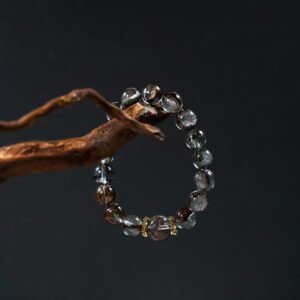 🌟✨ "Mystic Forest" 11mm Red Skin Green Phantom Quartz Bracelet: Embrace Transformation and Inner Strength! 🌲💎 - 图片 1
