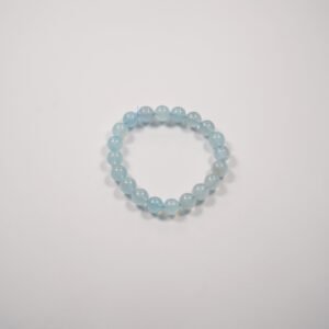 🌊 "Serene Lagoon" Crystal Bracelet 🌊 10mm Premium Aquamarine Beads - 图片 3
