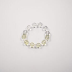 Sunlight & Clarity Bracelet – 11mm Clear Quartz + Lemon Quartz | Balanced Energy for Mental Focus & Joyful Abundance - 图片 3