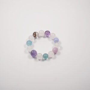 🌈✨ "Celestial Harmony" 11mm Crystal Bracelet: A Symphony of Natural Stones for Balance and Serenity! 🌟 - 图片 3