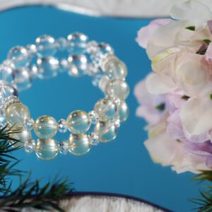 Sunlight & Clarity Bracelet – 11mm Clear Quartz + Lemon Quartz | Balanced Energy for Mental Focus & Joyful Abundance - 图片 2