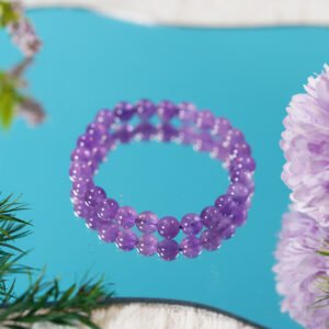 💜 "Lavender Mist" Crystal Bracelet 💜 8mm Delicate Lavender Amethyst Strand - 图片 2