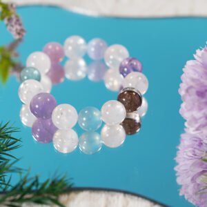 🌈✨ "Celestial Harmony" 11mm Crystal Bracelet: A Symphony of Natural Stones for Balance and Serenity! 🌟 - 图片 2