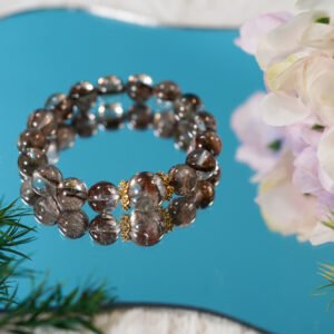 🌟✨ "Mystic Forest" 11mm Red Skin Green Phantom Quartz Bracelet: Embrace Transformation and Inner Strength! 🌲💎 - 图片 2
